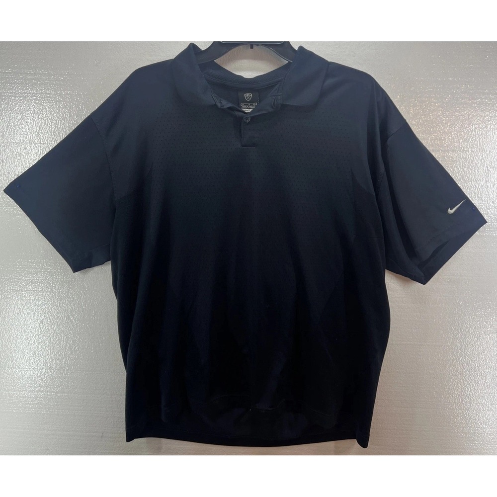 Nike Golf Fit Dri Fit Polo Shirt Navy Blue Size XL Outdoor Polyester Polo Solid